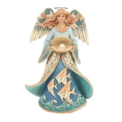 Store Enesco Gift Angel Holding Shell Figurine