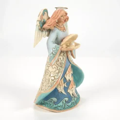 Store Enesco Gift Angel Holding Shell Figurine
