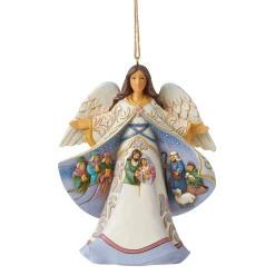 Outlet Enesco Gift Angel Nativity Scene Coat Orn