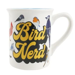New Enesco Gift Bird Nerd Mug 16 oz