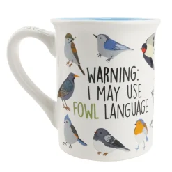 New Enesco Gift Bird Nerd Mug 16 oz