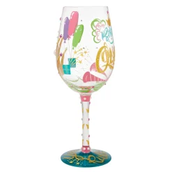 Cheap Enesco Gift Birthday Queen Wine Glass