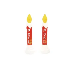 Fashion Department 56 Blow Mold Candle s/2