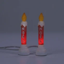 Fashion Department 56 Blow Mold Candle s/2