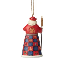 Outlet Enesco Gift British Santa Ornament