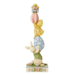 Fashion Enesco Gift Bunny and Eggs Stacked Fig