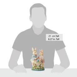 Best Sale Enesco Gift Bunny Couple with Basket Fig