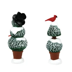 Store Department 56 Cardinal Topiaries S/2