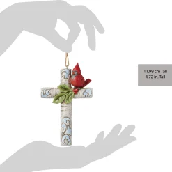 Fashion Enesco Gift Cardinal with Cross Ornament