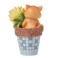 Clearance Enesco Gift Cat in Flowerpot Figurine