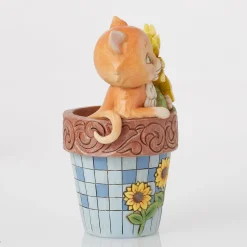 Clearance Enesco Gift Cat in Flowerpot Figurine