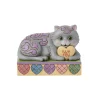 Best Enesco Gift Cat Lying by Message Hearts