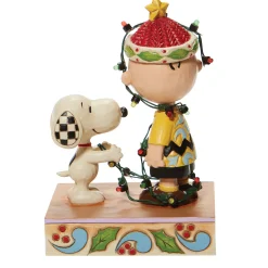 Best Sale Enesco Gift Charlie Brown Tangled Lights