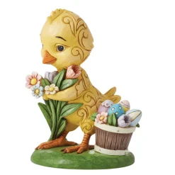 Hot Enesco Gift Chick with Flowers Pint