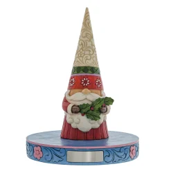 Cheap Enesco Gift Christmas Gnome Holding Holly