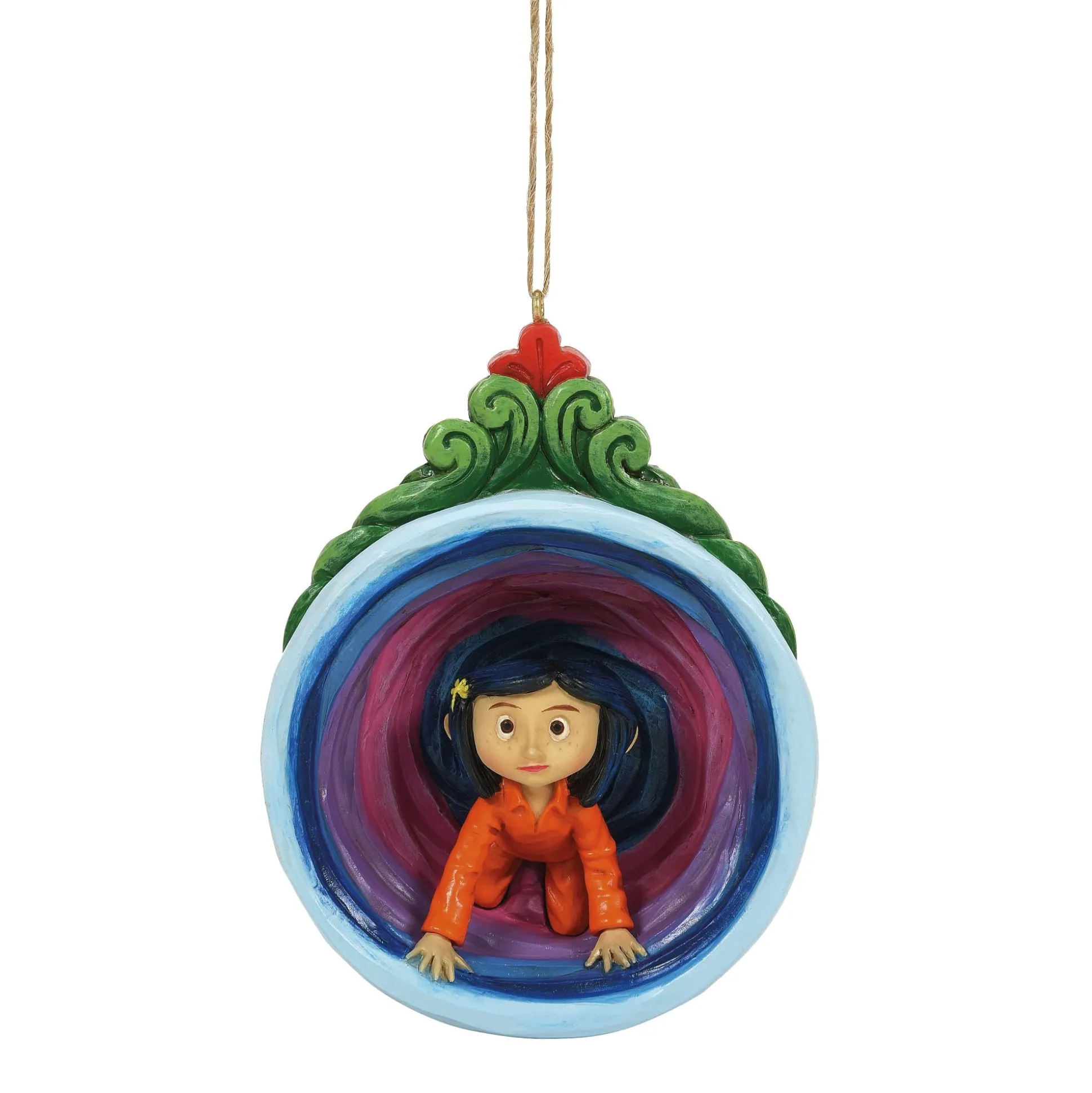 Online Enesco Gift Coraline in Purple Tunnel Orn
