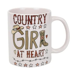 Store Enesco Gift Country Girl Mug Sock Set
