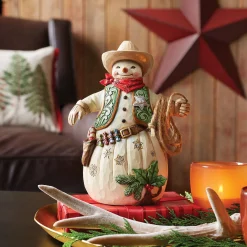 Cheap Enesco Gift Cowboy Snowman Figurine