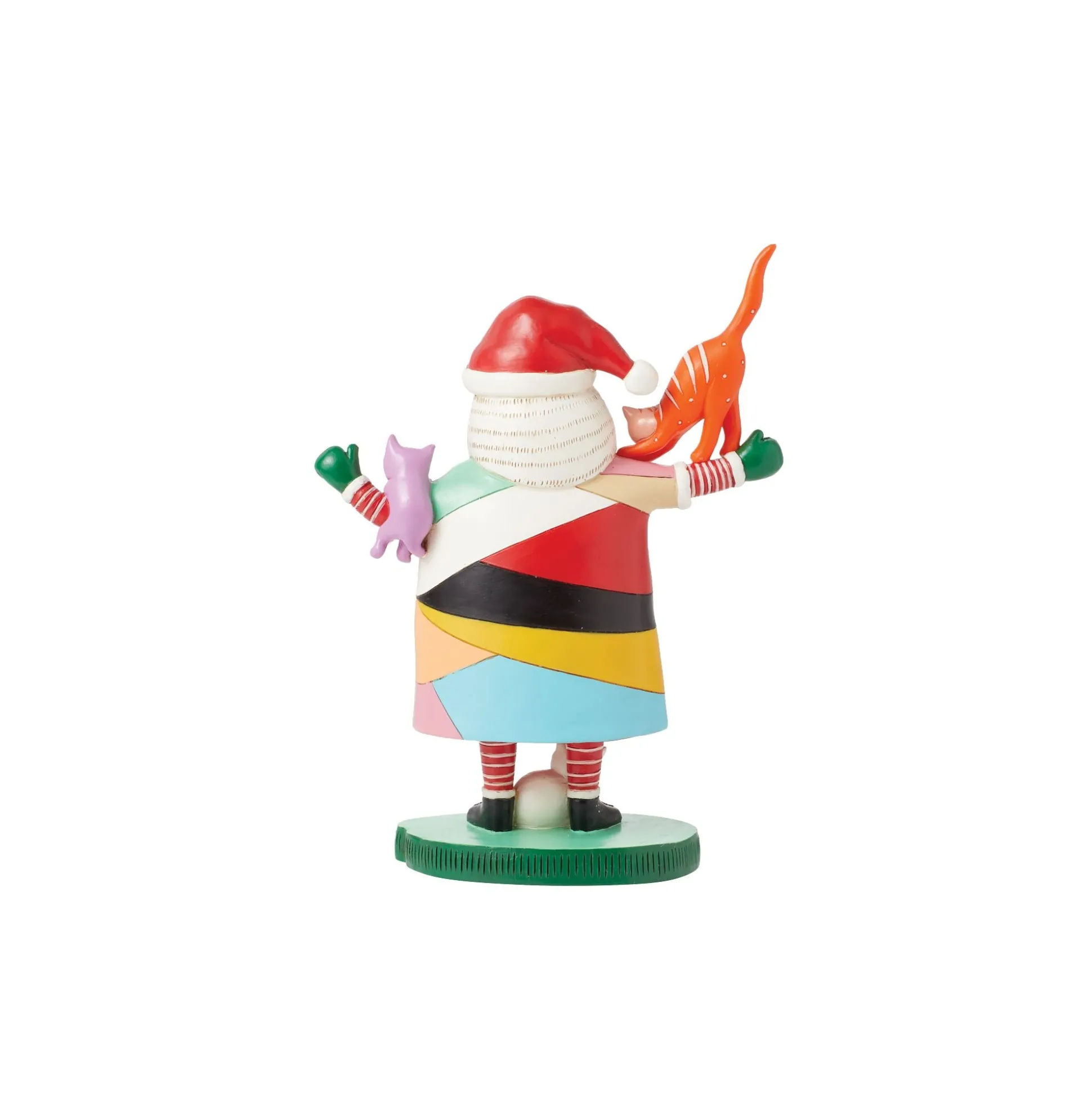 Outlet Enesco Gift Crazy Cat Santa Figurine