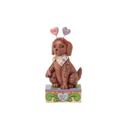 Online Enesco Gift Cute Dog with Message Hearts