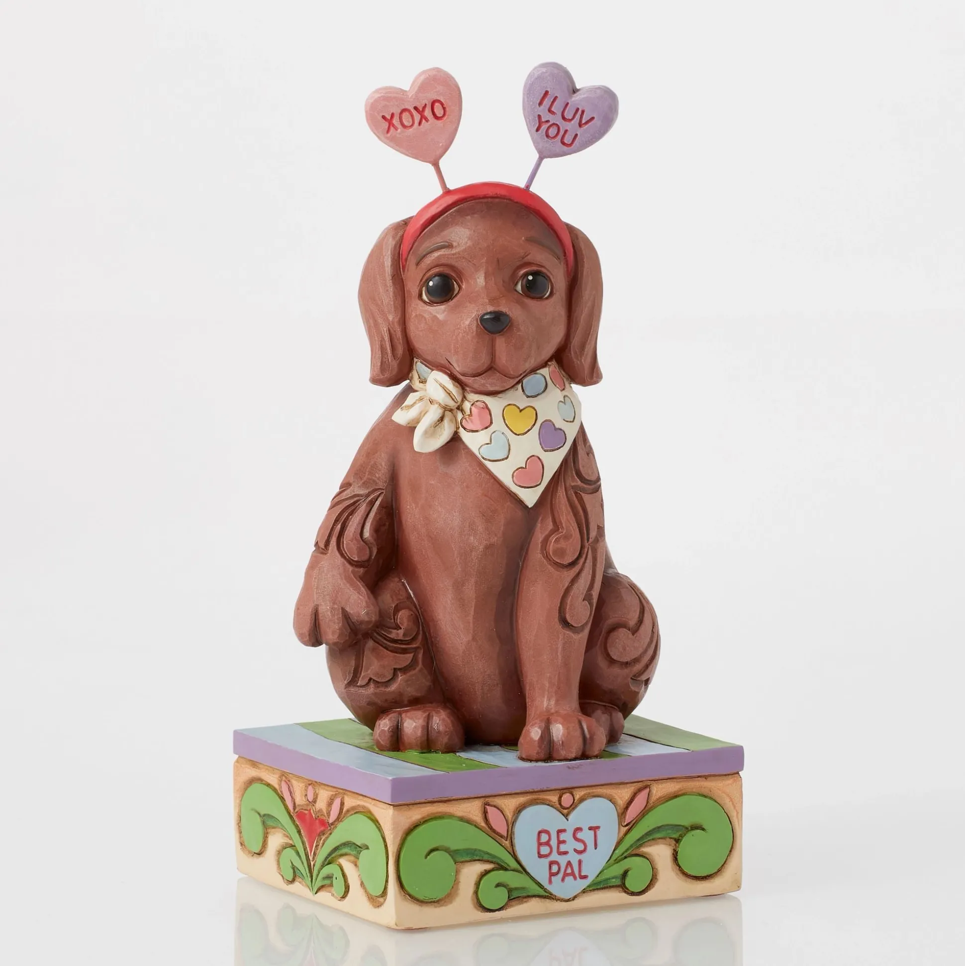 Online Enesco Gift Cute Dog with Message Hearts