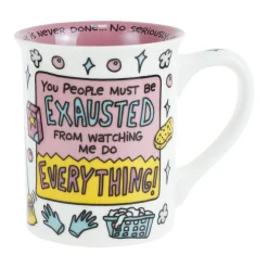 Hot Enesco Gift Exhausted Mom Mug