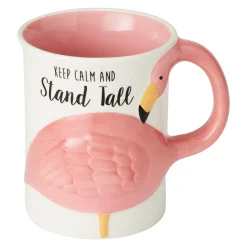 Discount Enesco Gift Flamingo Flock Sculpted Mug
