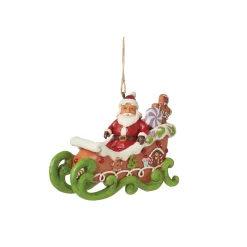 Outlet Enesco Gift Gingerbread Chrstms Sleigh Orn