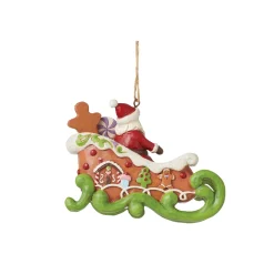 Outlet Enesco Gift Gingerbread Chrstms Sleigh Orn