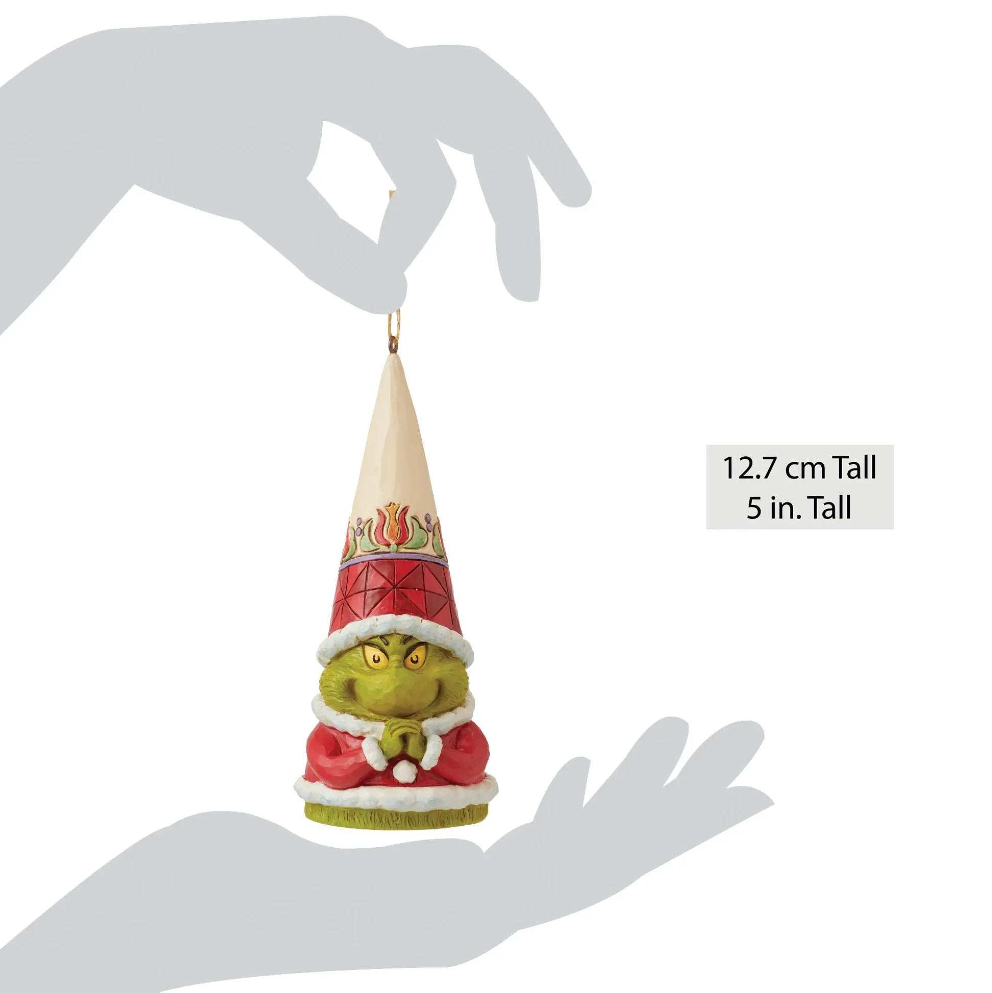 Hot Enesco Gift Grinch Gnome Hand Clenched Orn