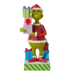 Shop Enesco Gift Grinch Holding Presents