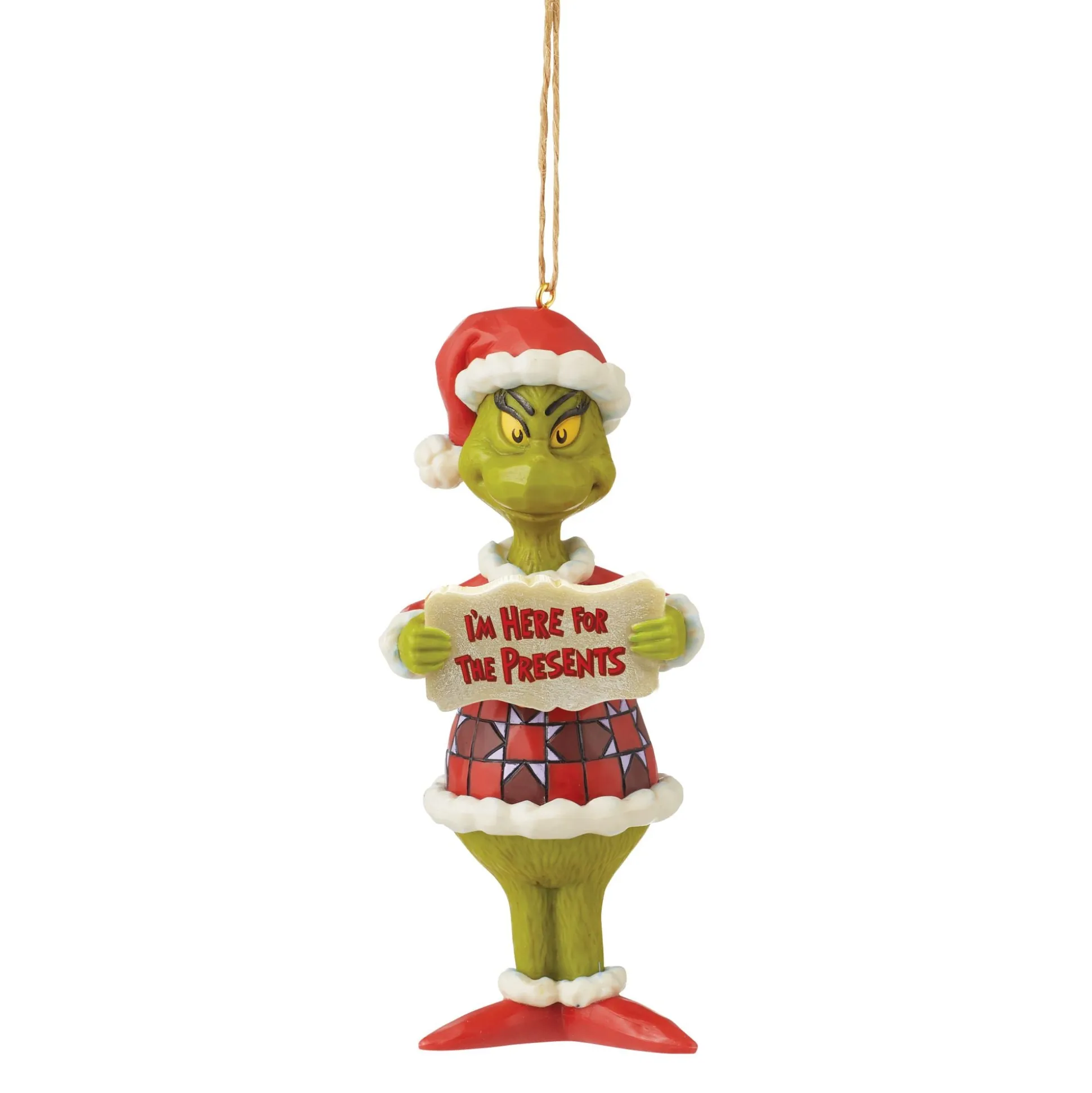 Cheap Enesco Gift Grinch I'm Here PVC Ornament
