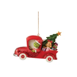 Online Enesco Gift Grinch in Red Truck Ornament