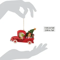 Online Enesco Gift Grinch in Red Truck Ornament