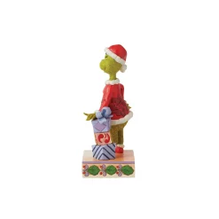 Store Enesco Gift Grinch Leaning on Gifts