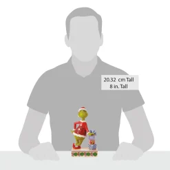 Store Enesco Gift Grinch Leaning on Gifts