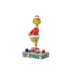 New Enesco Gift Grinch Stepping on Ornaments