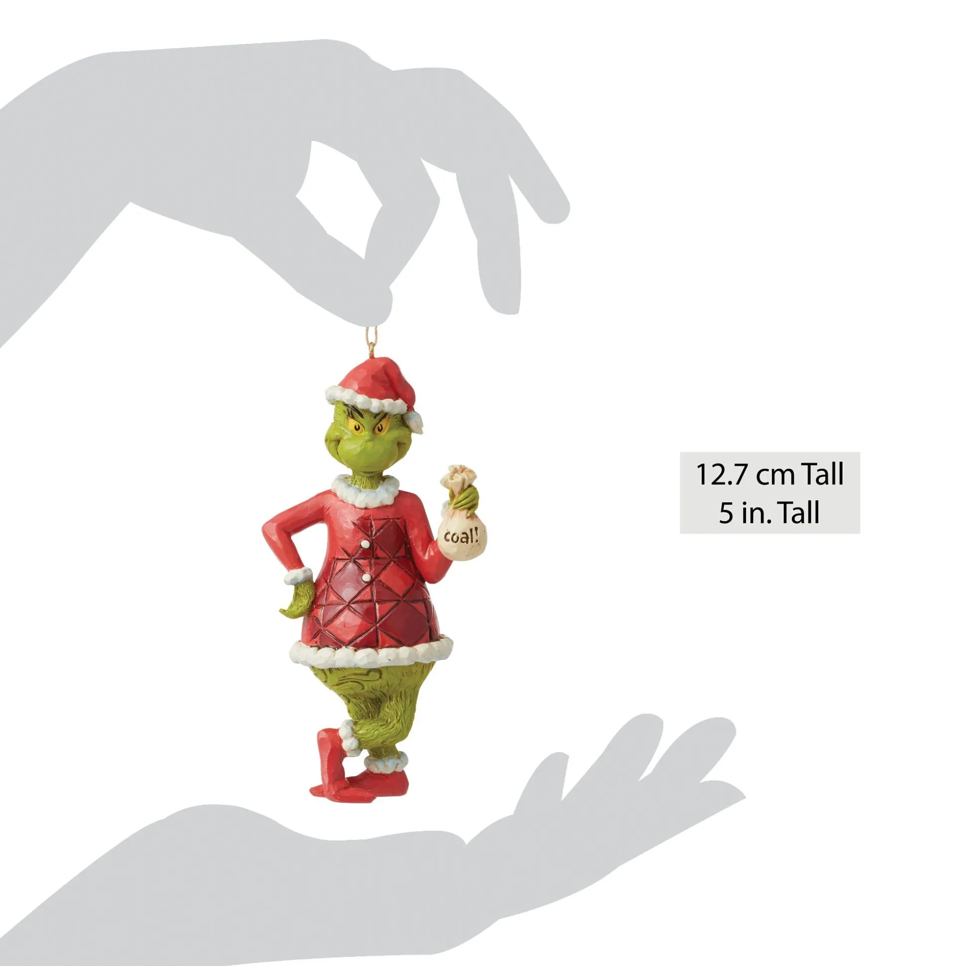 Best Enesco Gift Grinch with Bag of Coal Orn