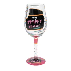 Store Enesco Gift Happy Hour Wine Glass