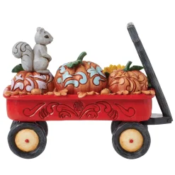 Clearance Enesco Gift Harvest Wagon with Pumpkins