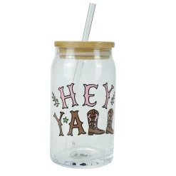 Best Enesco Gift Hey Y All Latte Glass