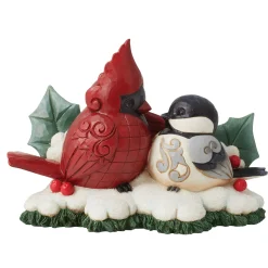 Sale Enesco Gift HG Cardinal & Chickadee Fig