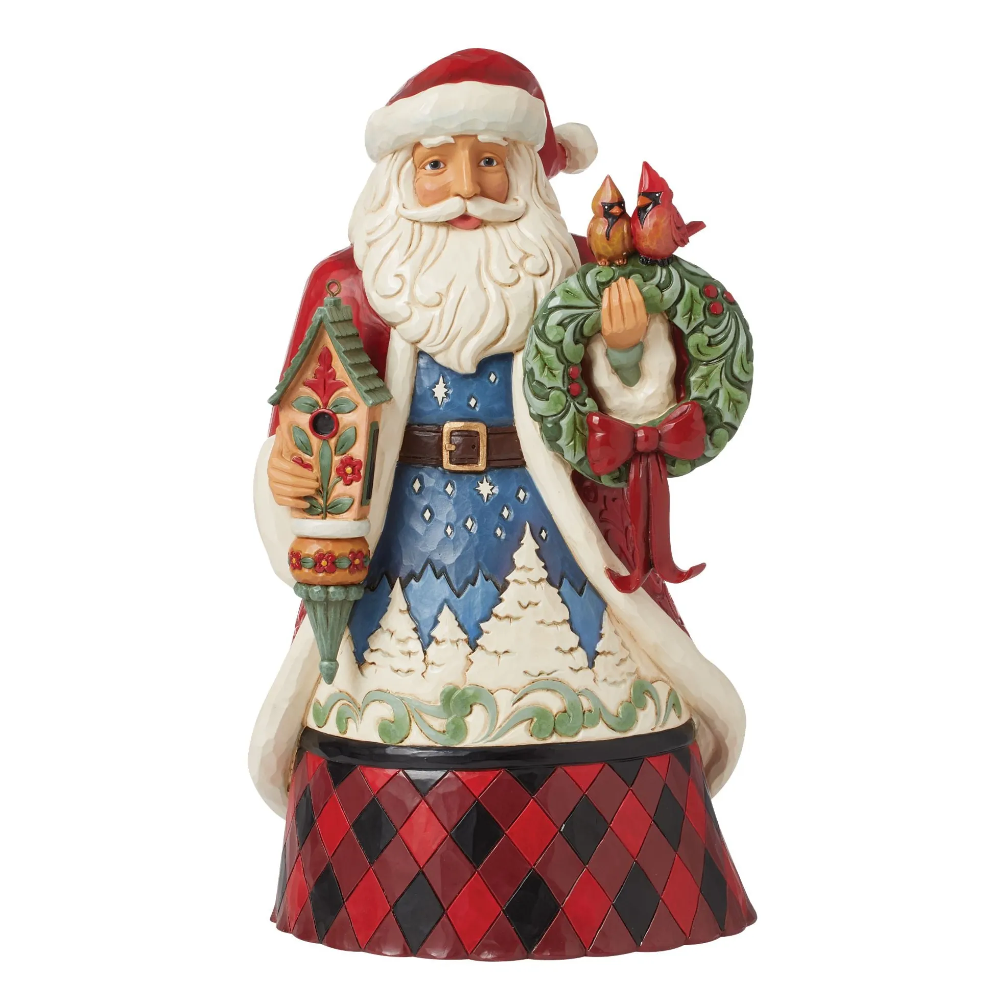 New Enesco Gift Highland Glen Santa Bird Fig
