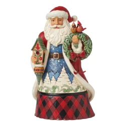New Enesco Gift Highland Glen Santa Bird Fig