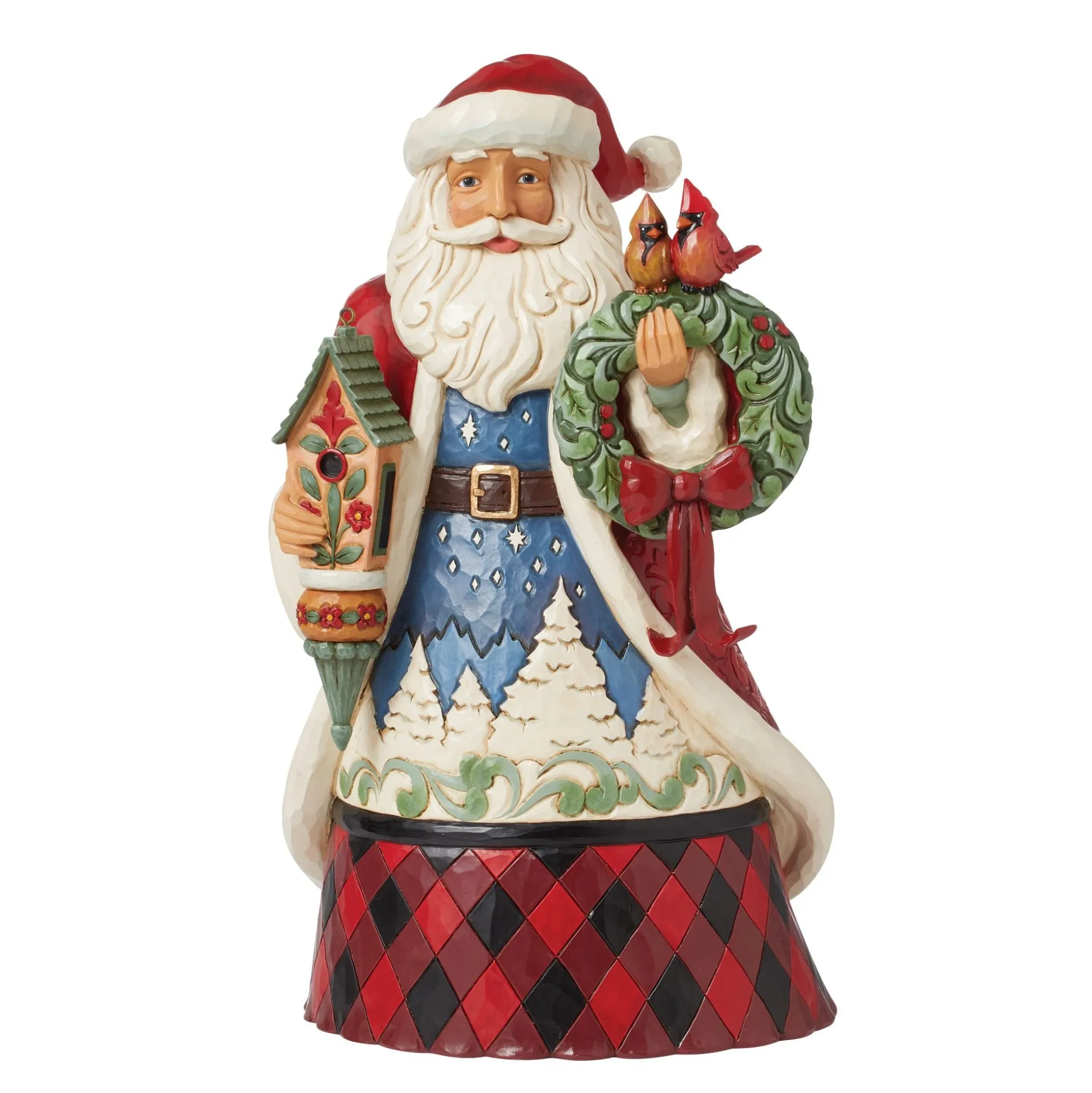 New Enesco Gift Highland Glen Santa Bird Fig