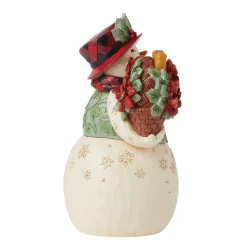Outlet Enesco Gift Highland Glen Snowman Bskt Fig
