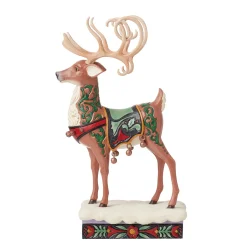 New Enesco Gift Holiday Manor Reindeer Fig