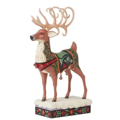 New Enesco Gift Holiday Manor Reindeer Fig