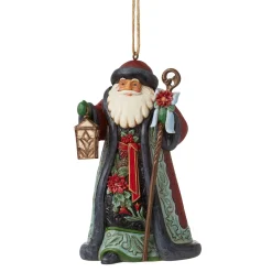 Online Enesco Gift Holiday Manor Santa Cane Orn