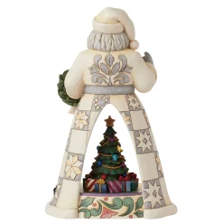 Clearance Enesco Gift LED Santa Open Scene with Anim